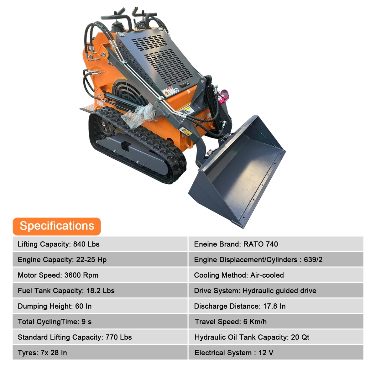 ATS Power T460 mini skid steer, view 2