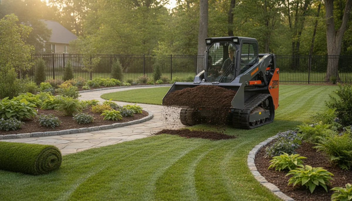 The HUAYEE HY480C is the best mini skid steer here for landscaping, but only for owner-mechanics.
