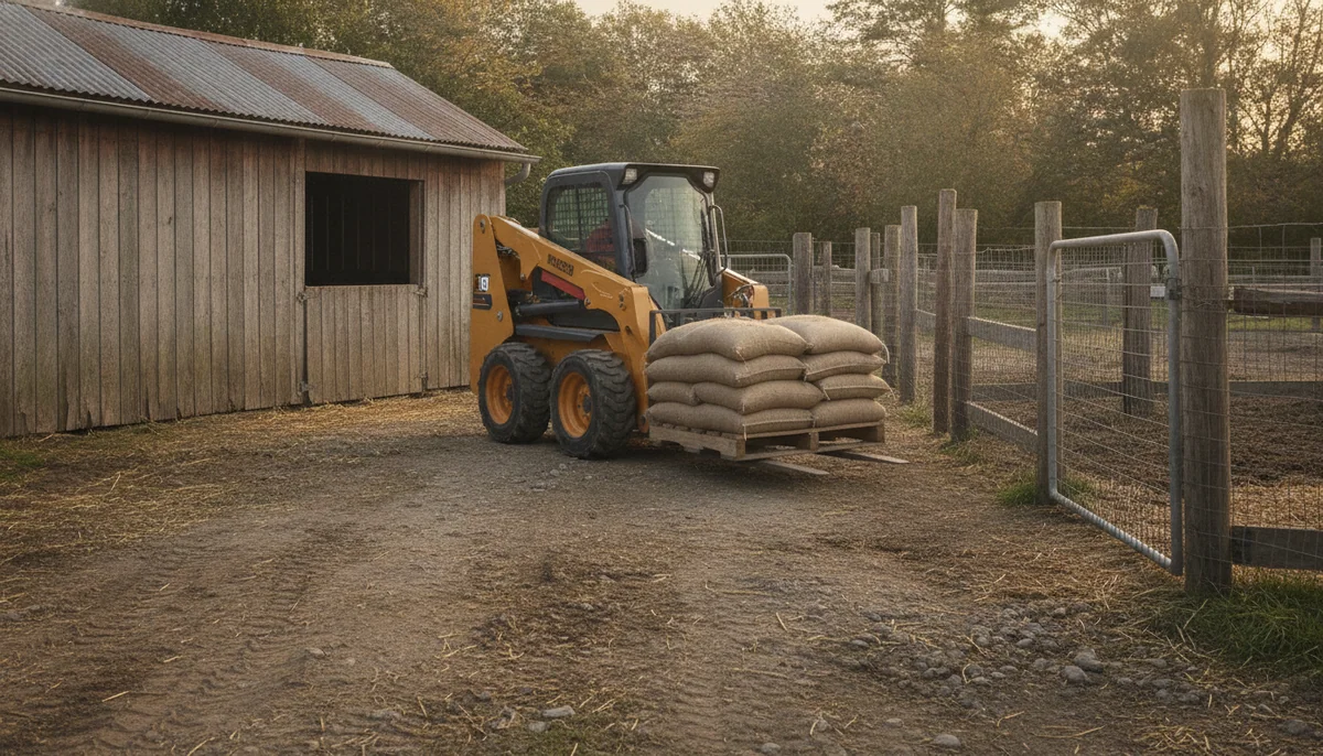 The HUAYEE HY480C is the best mini skid steer here for a self-reliant small farm.