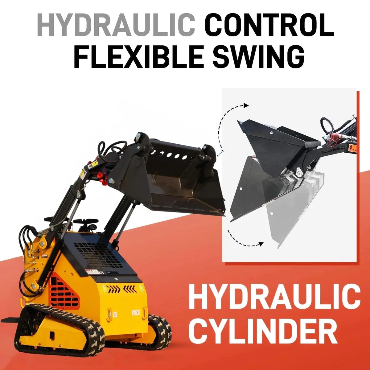 MACHPRO MP-380-YE mini skid steer, view 2