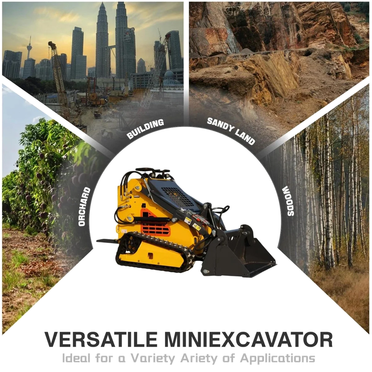 MACHPRO MP-380-YE mini skid steer, view 4