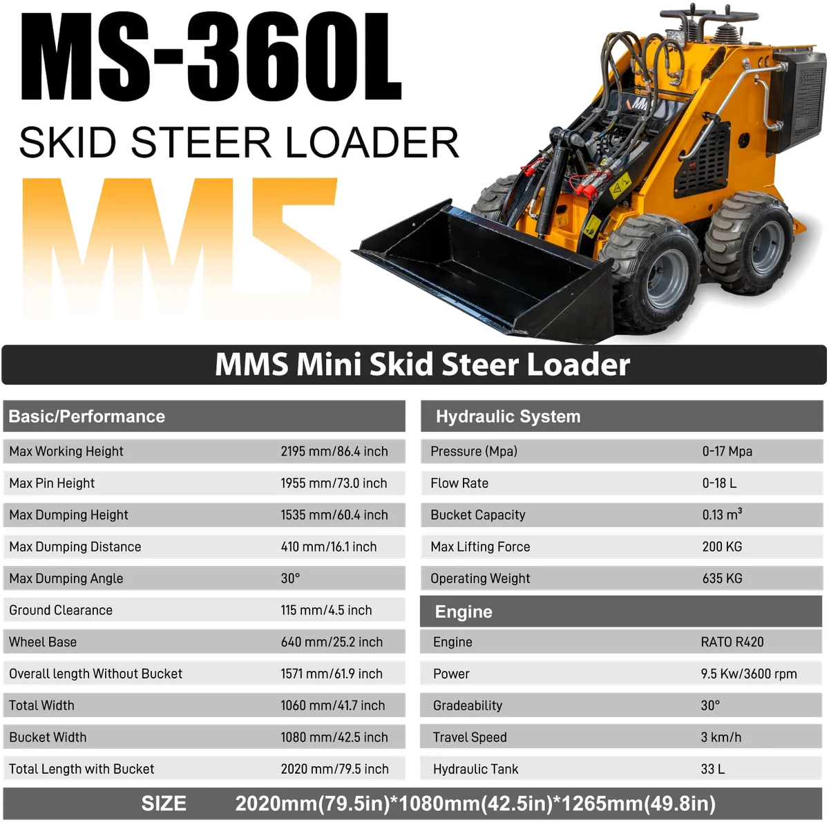 MMS MS360L, view 4