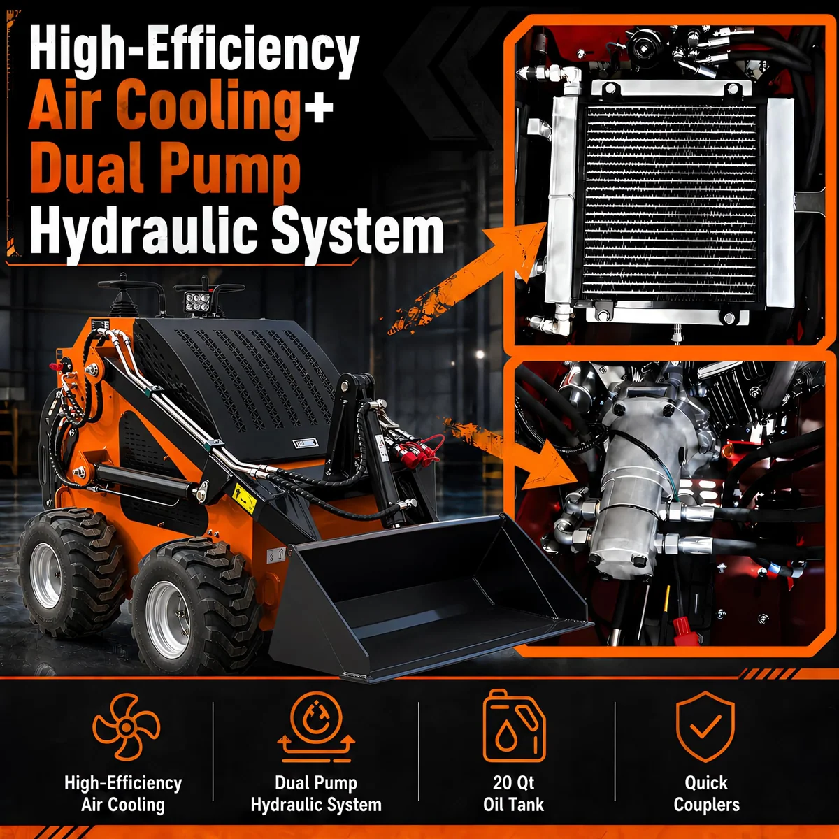 Wolfequip mini skid steer, view 4